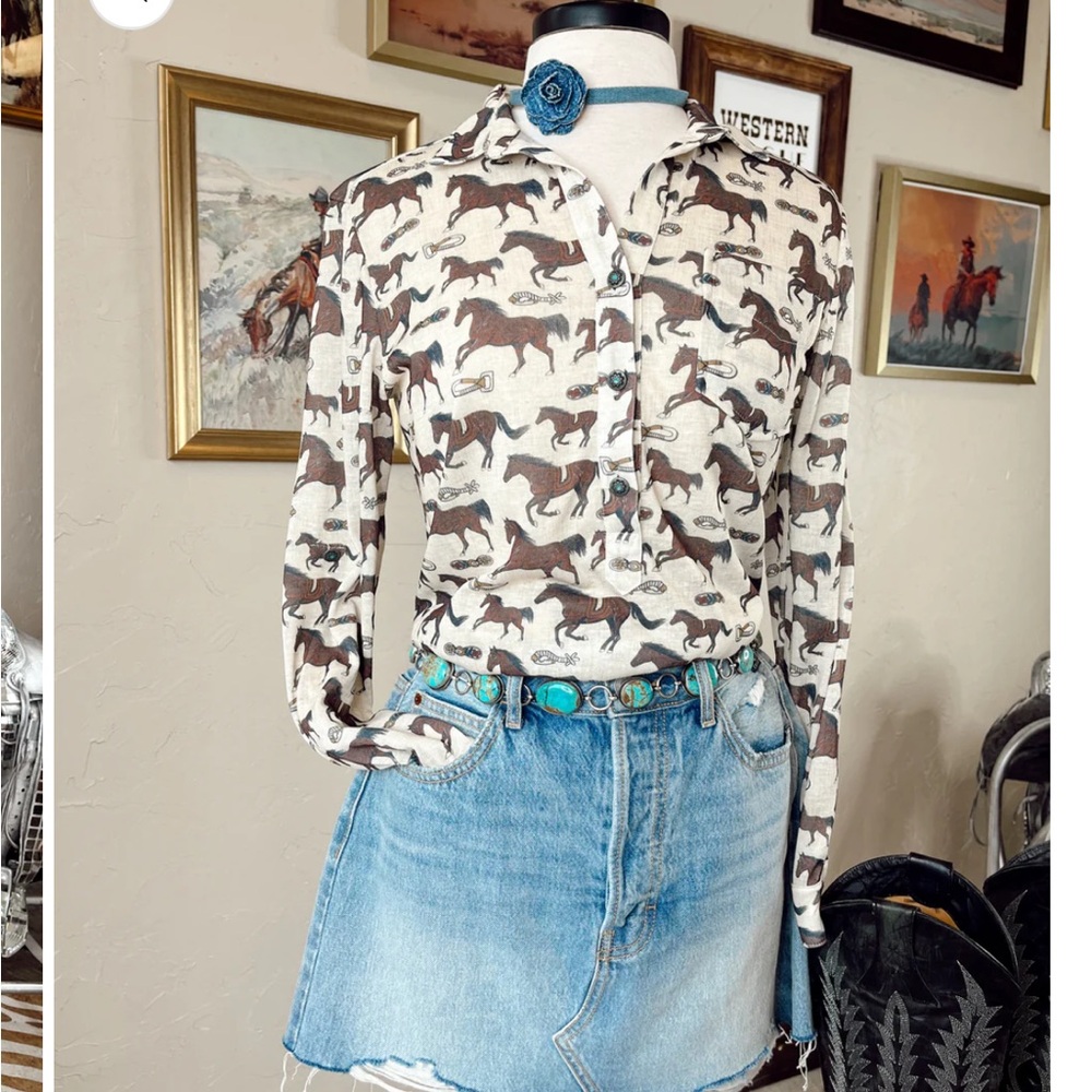 Tasha Polizzi Old Town Horse Button Up